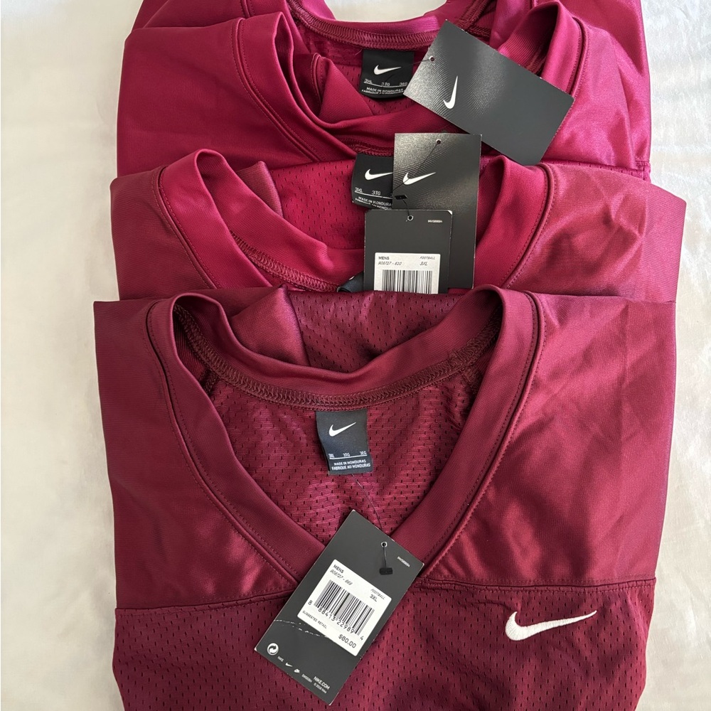 Lot of (4)Nike Burgundy Athletic Shirt 3XL